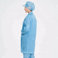 Blue Color Washable Antistat Uniform Cleanroom Clothing Dust Free ESD Ceanroom Coat